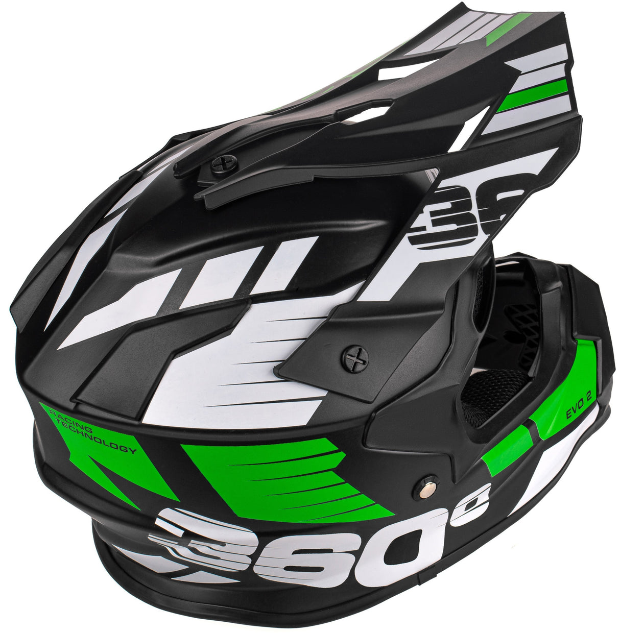 Kask S Cross Enduro Homologacja ECE Lekki MTB Quad Downhill Zielony