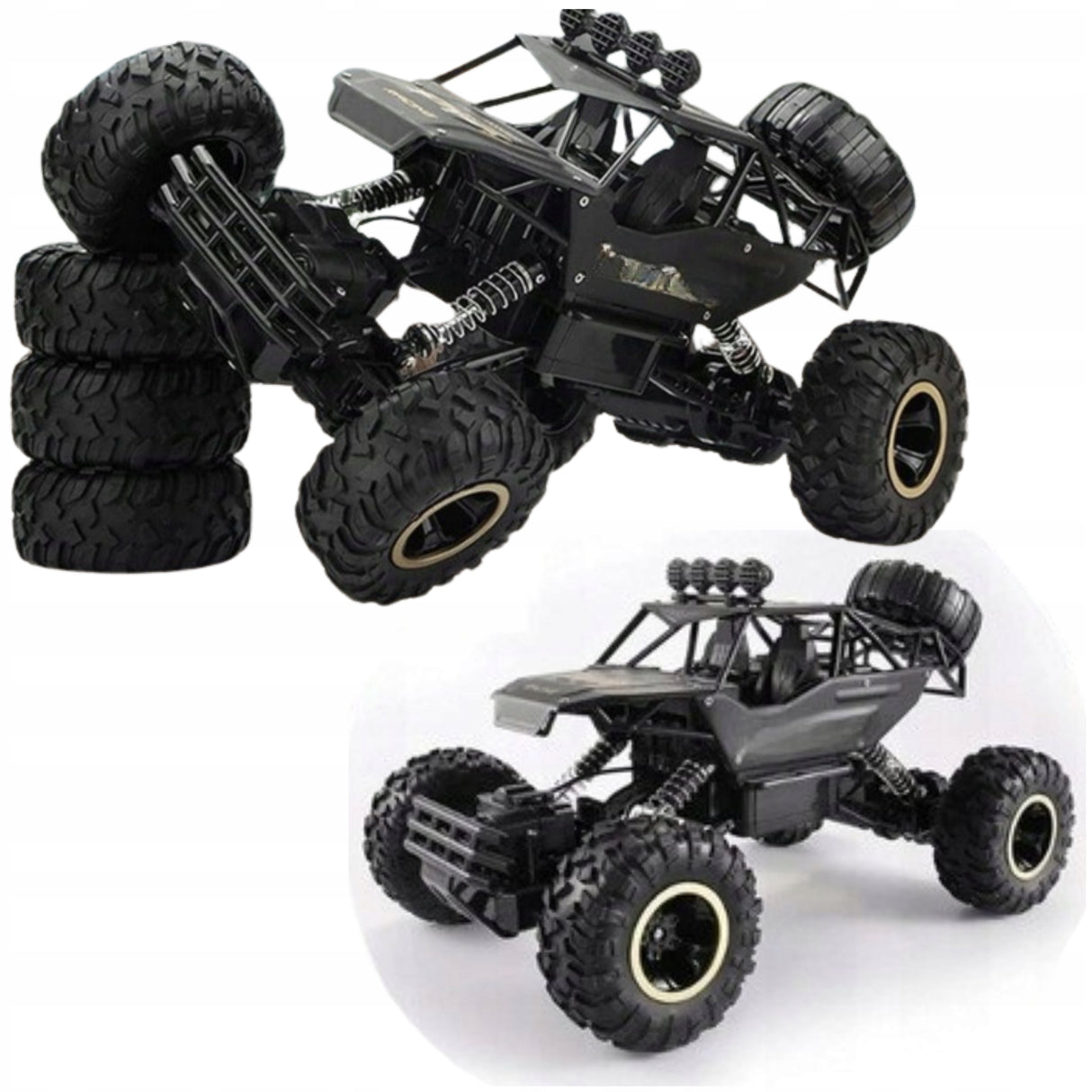 Samochód Terenowy Zdalnie Sterowany Auto RC Metal 1:1 Pilot Duży Napęd 4x4