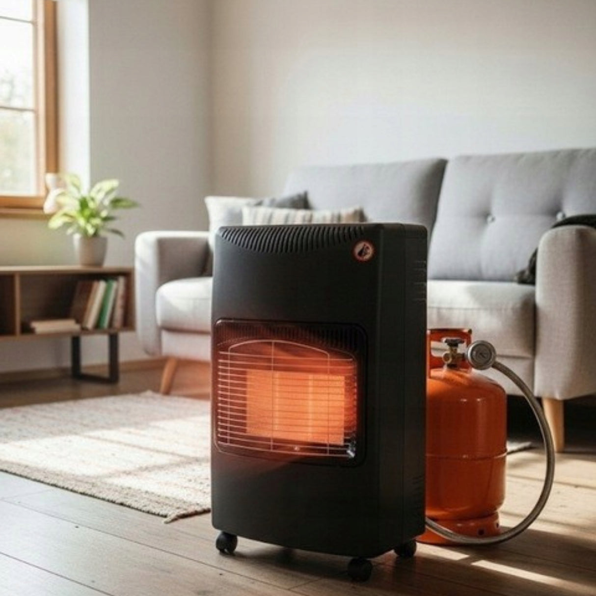 Piecyk Gazowy Grzejnik na Butle Gaz Zestaw 4,2kW Piec Reduktor Wąż LPG