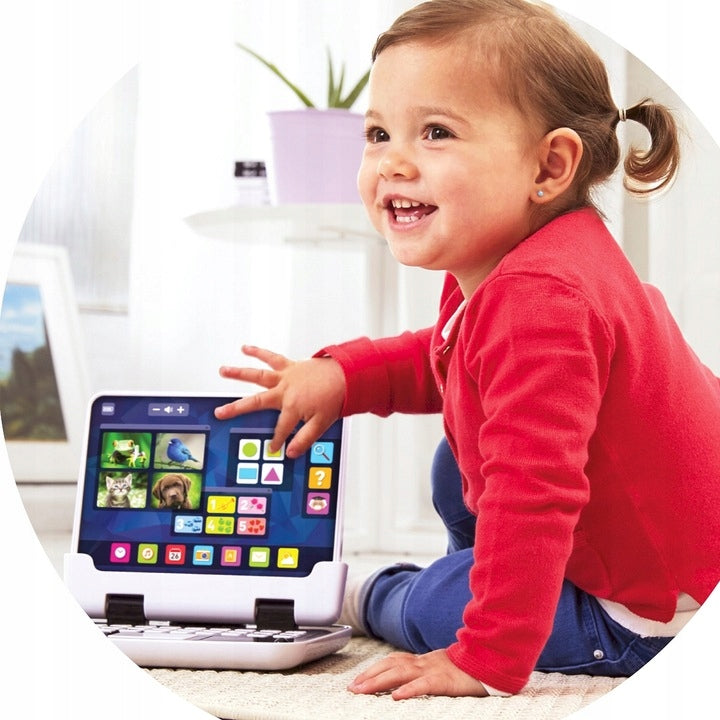 Laptop Edukacyjny dla Dzieci Tablet Komputer do Zabawy i Nauki 80 Pytań 2w1