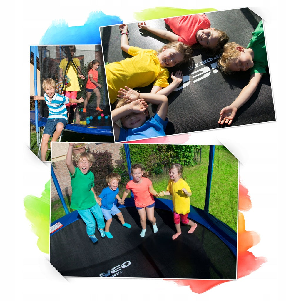 TRAMPOLINA OGRODOWA (365-374cm) 12ft NEOSPORT model 2024