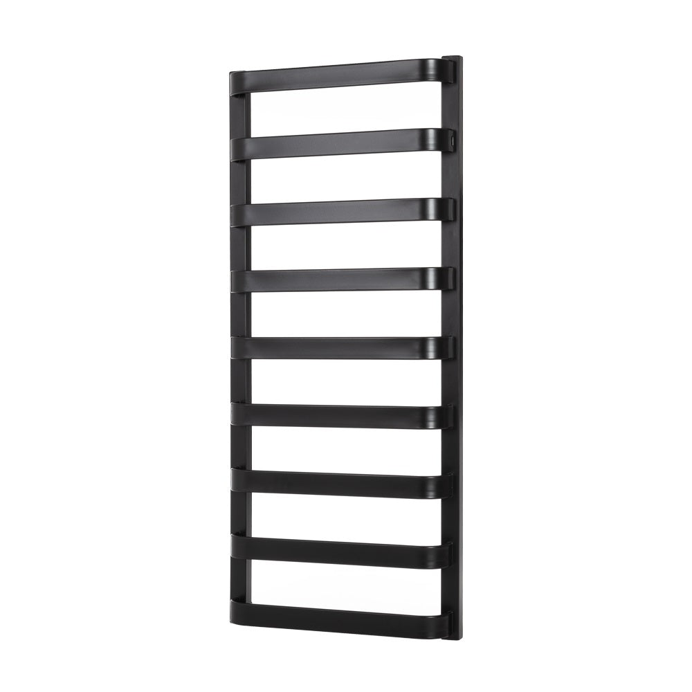 Grzejnik Łazienkowy Dekoracyjny Drabinka Wodny 54x127 cm 546 W Czarny Mat