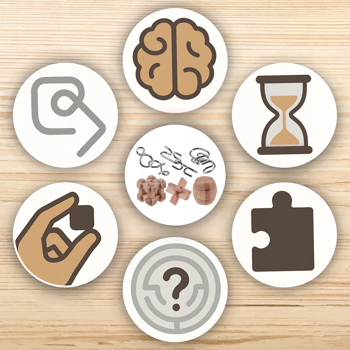 Logiczne Łamigłówki Zagadka Logiczna Puzzle dla Dziecka Zestaw Układanka
