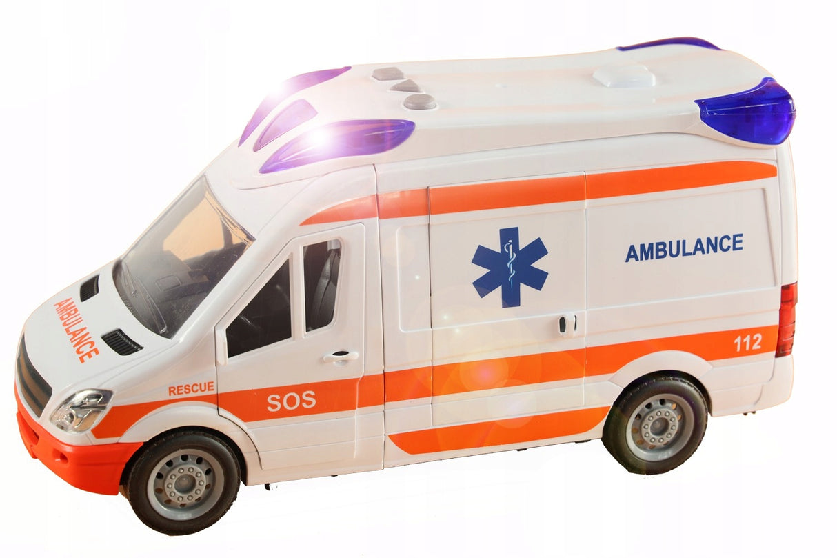 Ambulans Karetka Pogotowie 1:16 z Efektami Dźwiękowymi i Świetlnymi