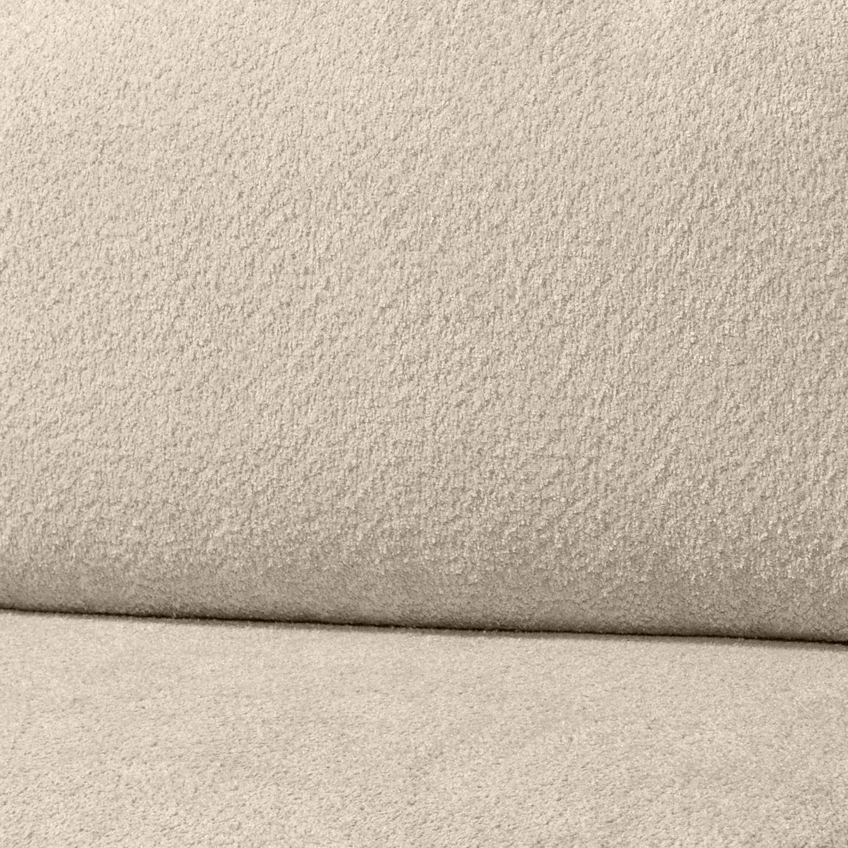 Sofa z Funkcją Spania i Pojemnikiem na Pościel Obłe Kształty Boucle Beżowa