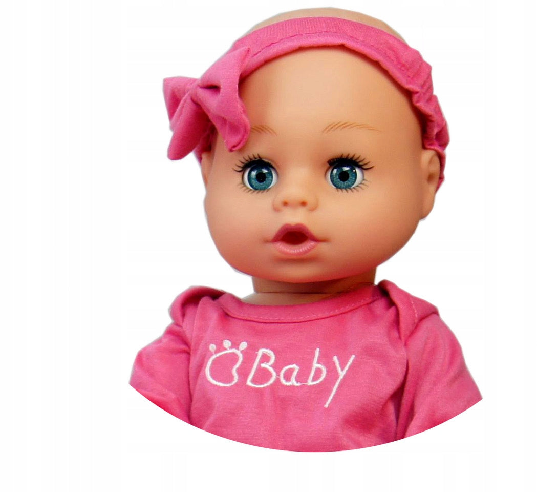 Lalka Bobas New Born Baby Sikająca Butelka Nocnik Pielucha 43 cm Zabawka