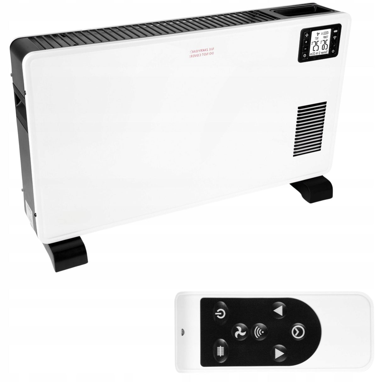Grzejnik Konwektorowy Elektryczny Termostat Mocny WiFi 2300 W Pilot
