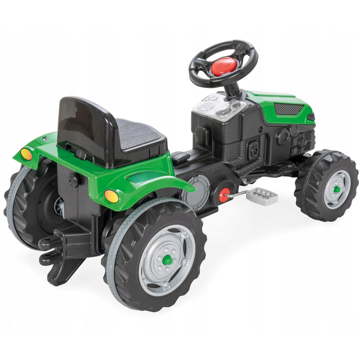 Duży Traktor na Pedały Przyczepa Jeździk dla Dziecka Zielony TraktorekXXL