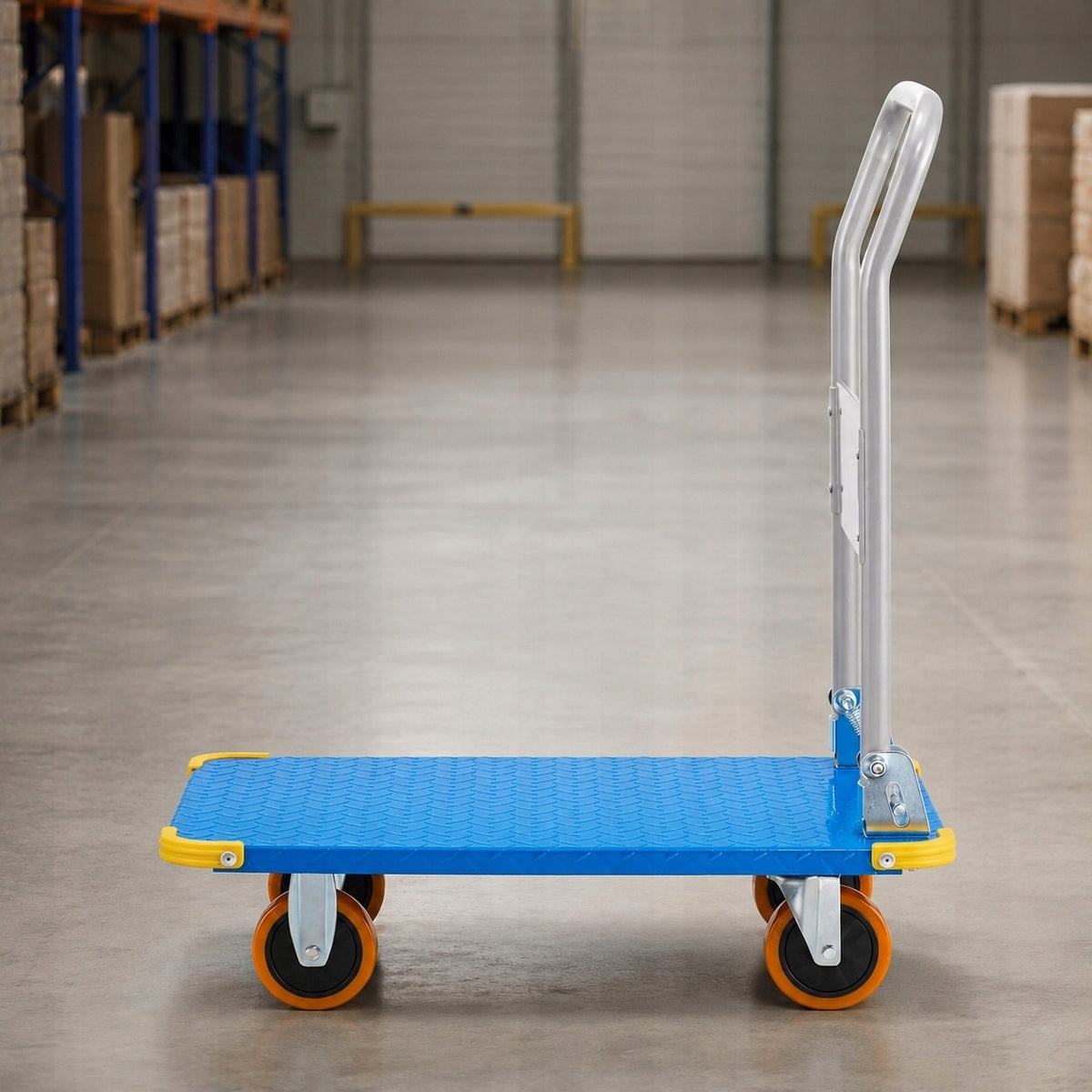 Wózek Transportowy Magazynowy Pełne Koła Udźwig 700 KG MAX Platformowy