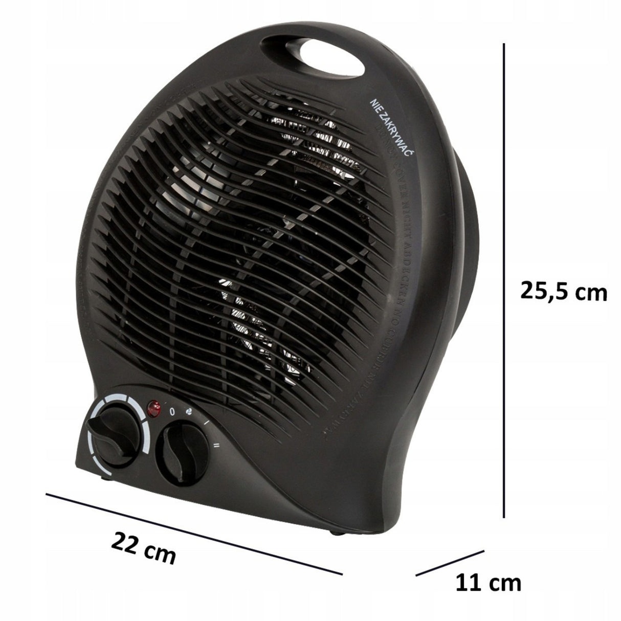 Termowentylator Grzejnik Elektryczny Farelka 2000W 3 Poziomy z Termostatem