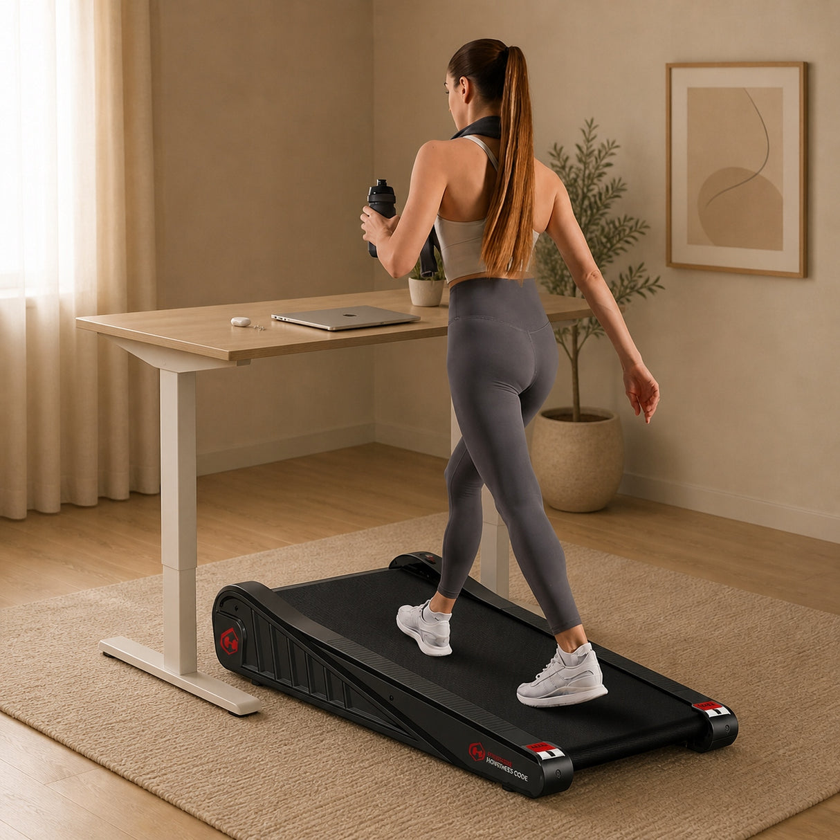 Bieżnia X21E00M211 Stałe Nachylenie 5% Prędkość 1-6 km/h Czarna Moc 2,5 KM