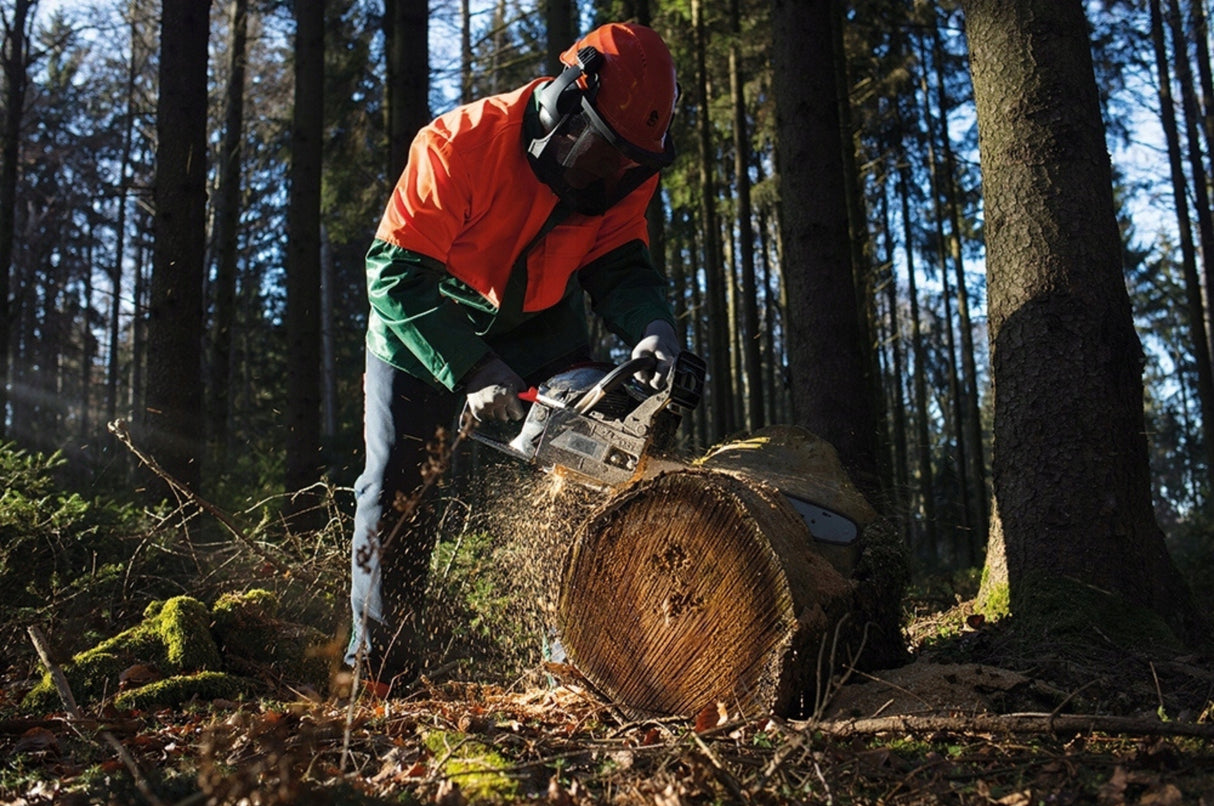 Piła Łańcuchowa Spalinowa Mocna Pilarka XXL 2xŁańcuch Prowadnica Olej 5,7KM