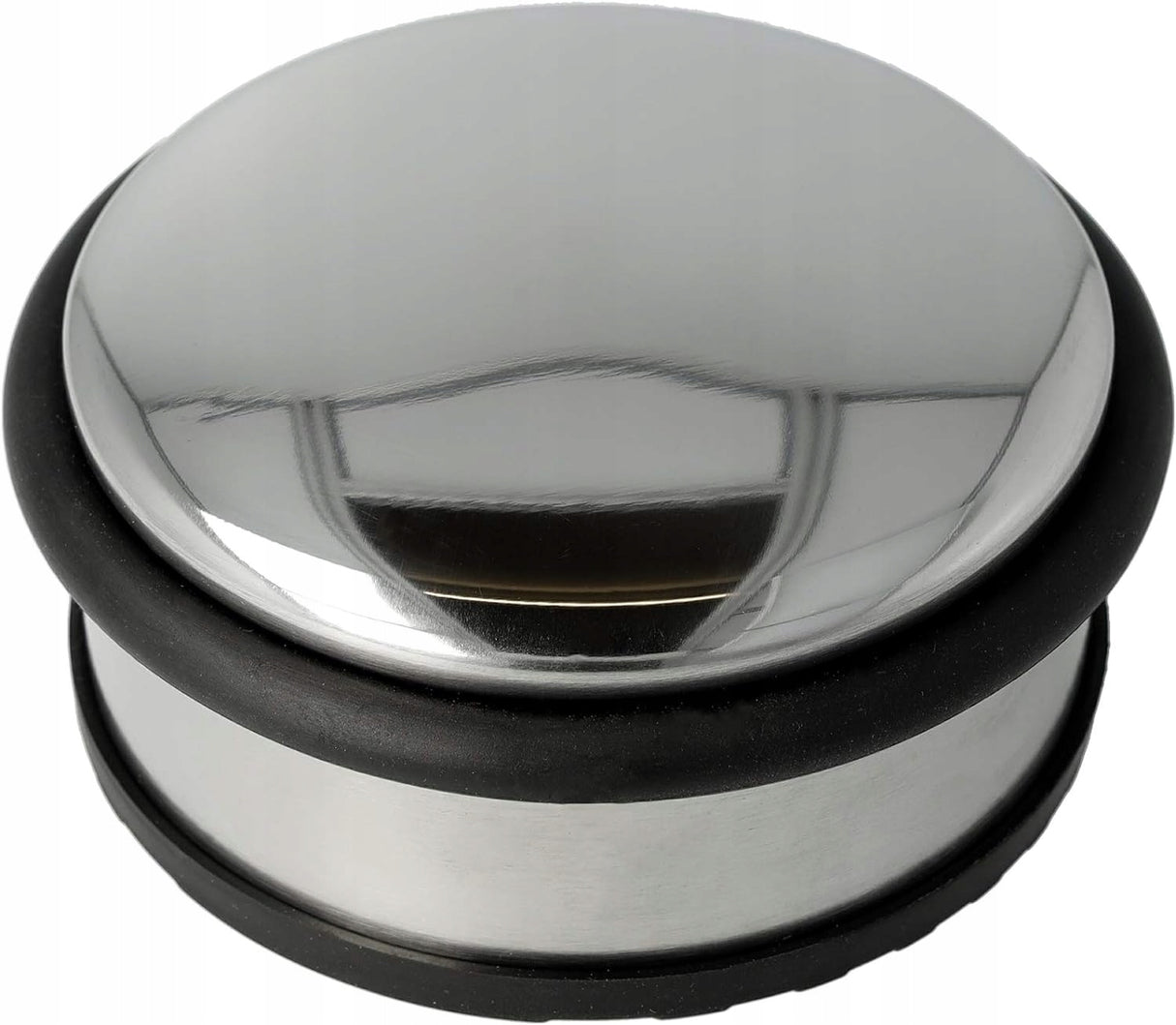 Zatrzymywacz Drzwi E-1900100 Okrągły Stal Nierdz. 10 x 4 cm 1200 g SREBRNY