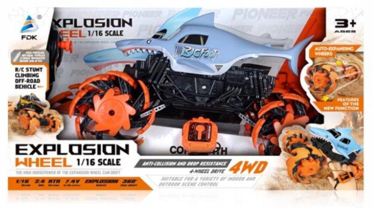 Zdalnie Sterowany Samochód 4x4 Auto RC Sterowanie Gestami LED Wytrzymały
