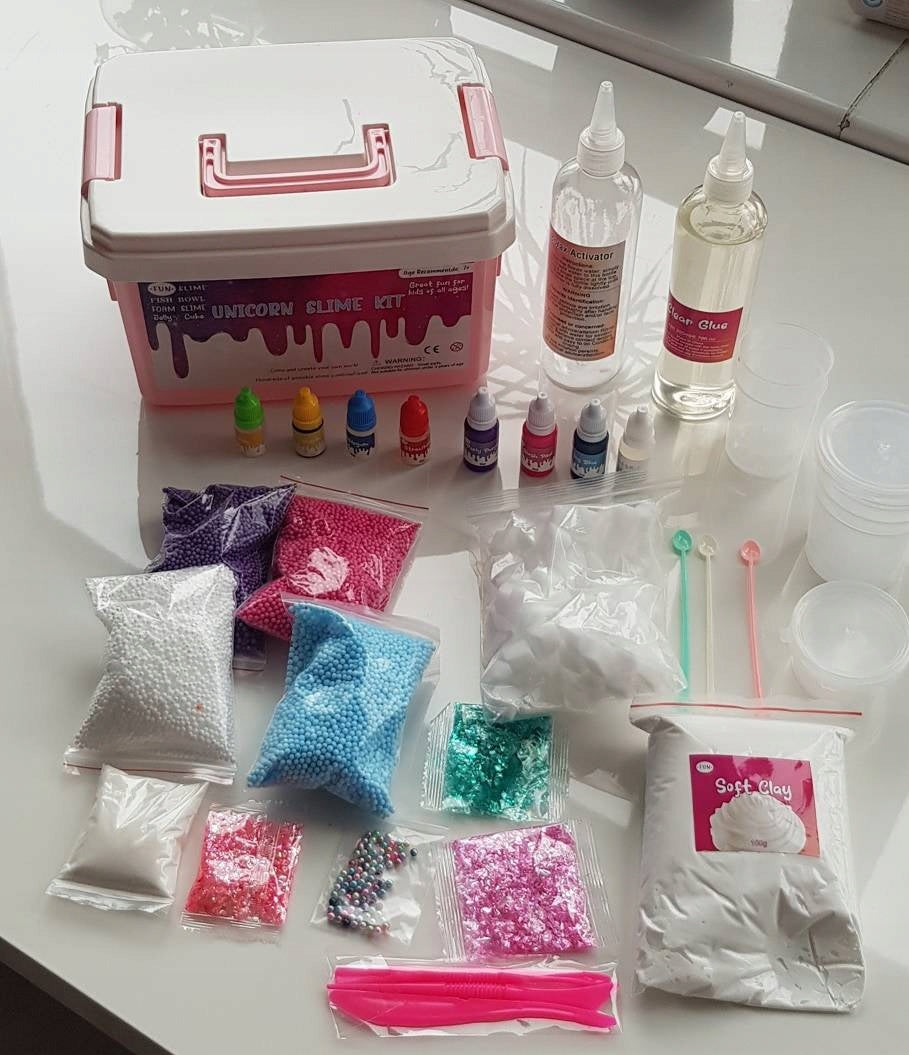 Fabryka Slime Gluty Jednorożec Walizka Kreatywny Duży Zestaw Unicorn