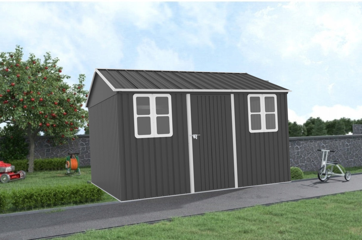 Domek Ogrodowy Schowek na Narzędzia 360x313cm Stal Ocynkowana Blacha