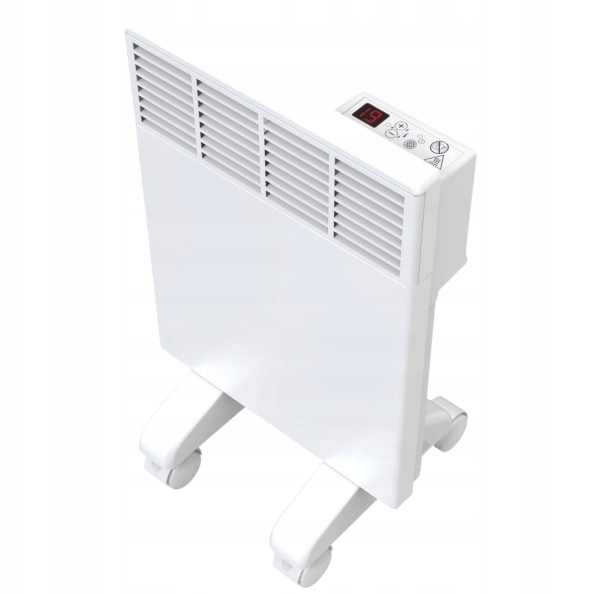 Grzejnik Elektryczny Termostat Programator Ścienny Przenośny 1500 W Biały