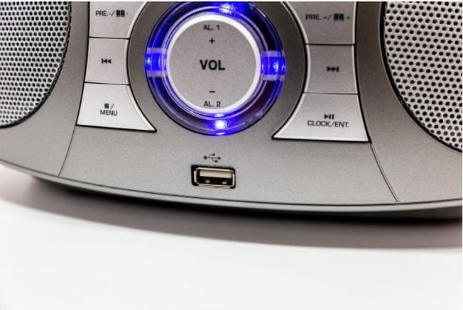 Bombox Radio Sieciowe Zegar Budzik Bluetooth Soundmaster SCD1800TI CD/MP3