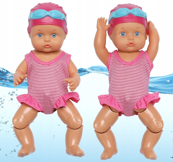 PŁYWAJĄCA Lalka do Wody Bobas do Kąpieli PŁYWACZKA Prezent Dziecka Święta