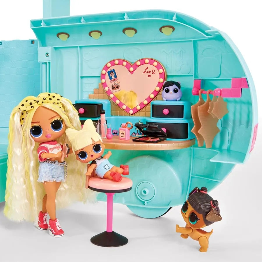 Kamper Zabawkowy Duży Camper Surprise Glam' Go dla Dziewczynek Zabawka