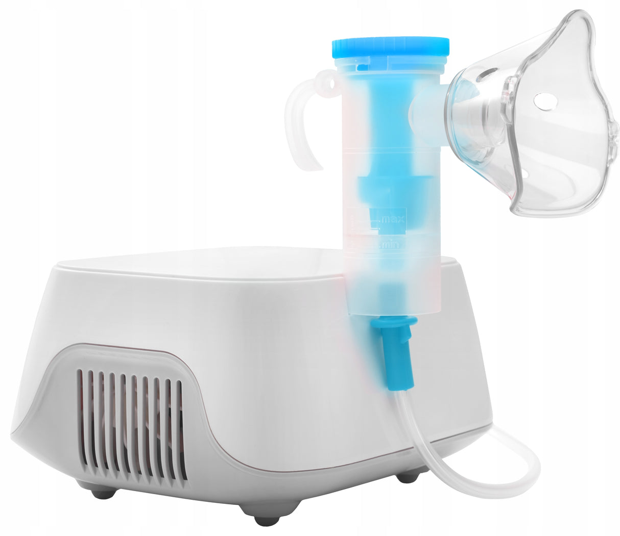 Inhalator Nebulizator Tłokowy Etui dla Dzieci Dorosłych + Zestaw Soli Fizjo