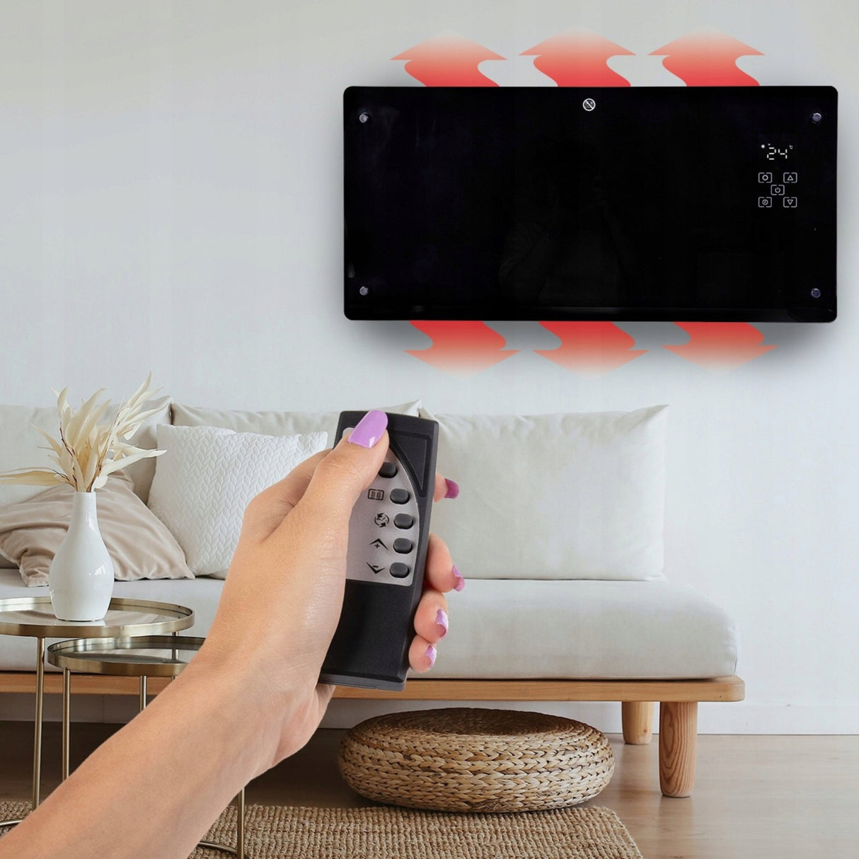 Grzejnik Konwektorowy Led Eco WiFi Termostat Konkwektor Eco Elektryczny