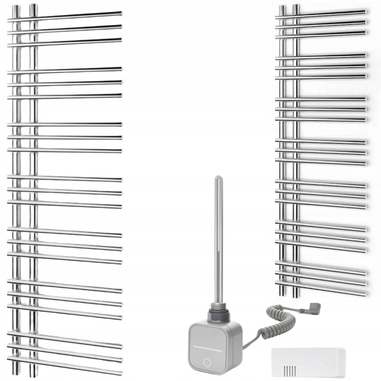 Grzejnik Elektryczny Łazienkowy Drabinka Chromowana Dekoracyjny 50x150 cm