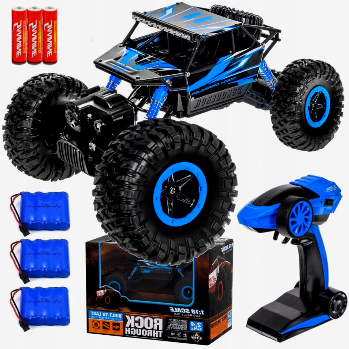 SAMOCHÓD MONSTER RC ZDALNIE STEROWANY NAPĘD 4X4