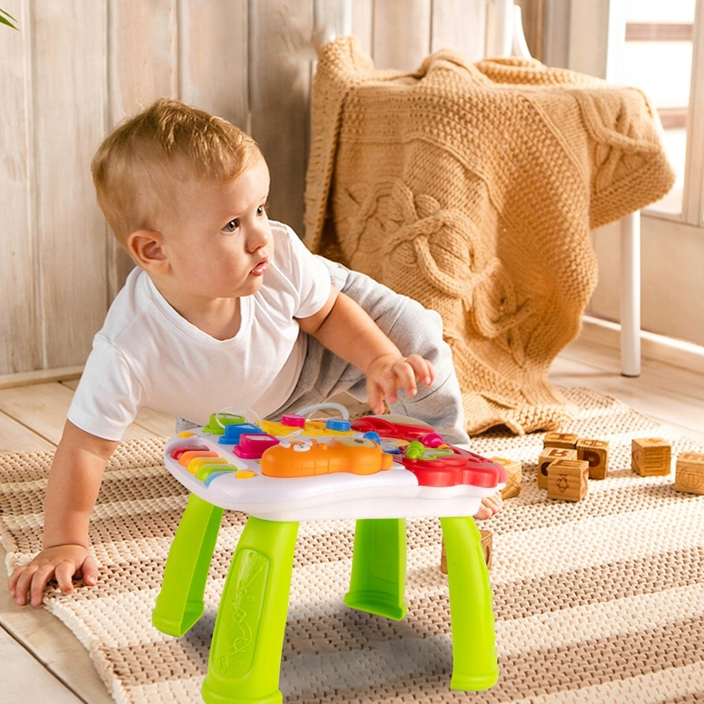 Pchacz Jeździk Chodzik Stolik Edukacyjny Panel Hulajnoga 5w1 Sensoryczny