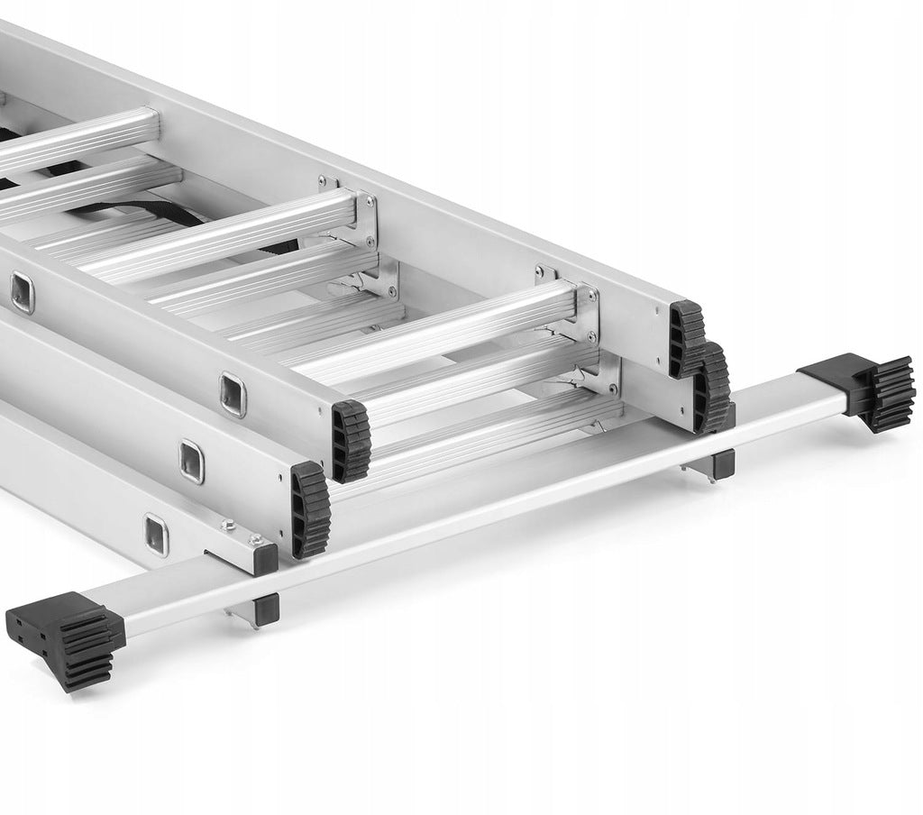 DRABINA Aluminiowa 3x7 Najdłuższa 150kg POVES 4,5m