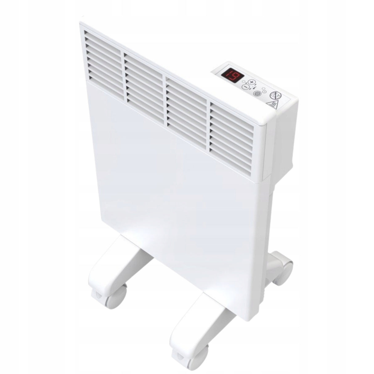 Grzejnik Elektryczny Termostat Programator Ścienny Przenośny Biały 2000 W