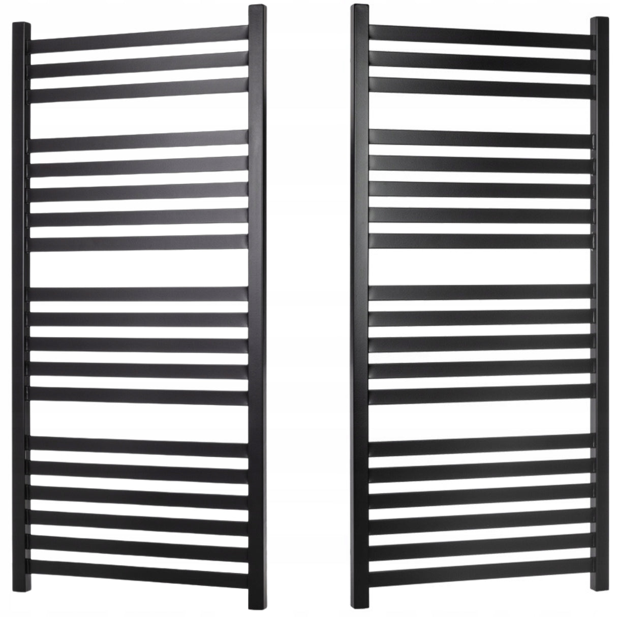 Grzejnik Łazienkowy Dekoracyjny Drabinkowy Wodny 53x135 cm 618 W Czarny Mat