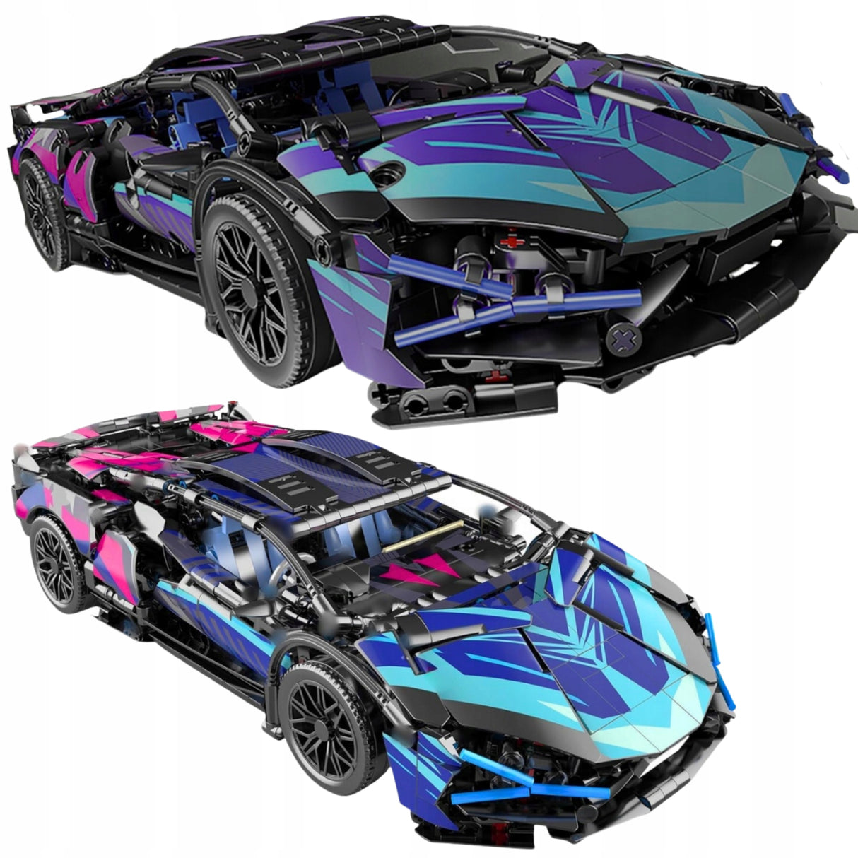 Samochód Sportowy Lamborghini z Klocków Układanka Klocki na Prezent Zabawka