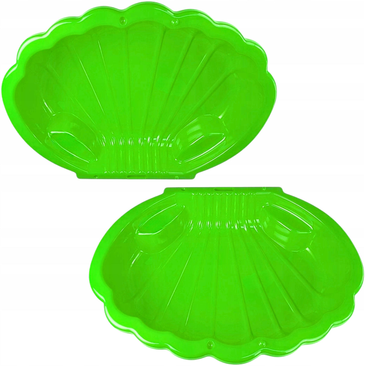 Piaskownica Lub Basen Plastikowa XXL Muszelka Zamykana SOLIDNA Zielona 2w1
