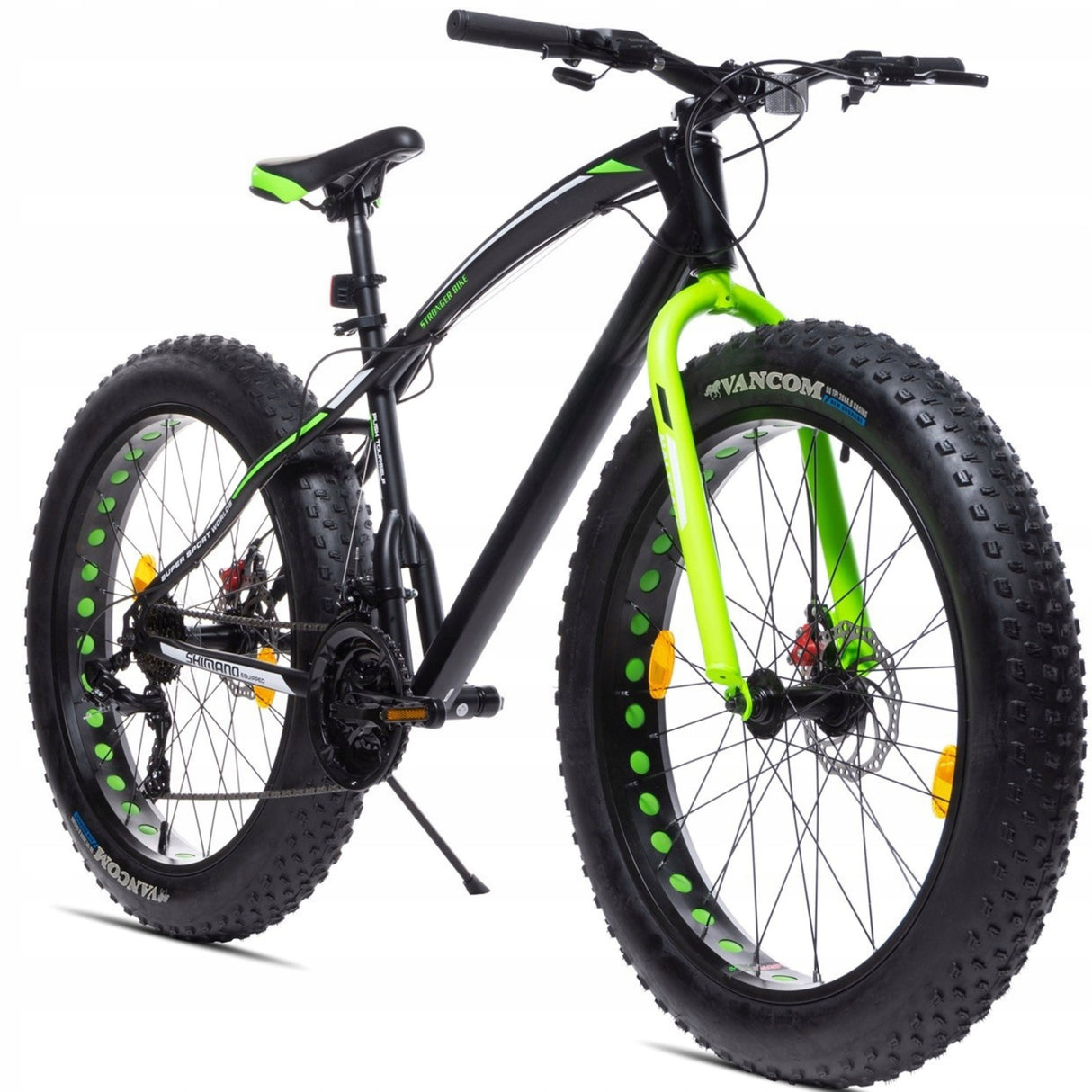 Rower Terenowy FATBIKE Szerokie Opony Stalowa Rama Przerzutki SHIMANO 26"