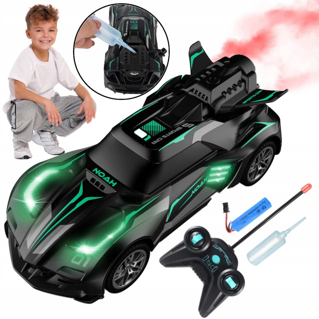 Samochód Pilot Zdalnie Sterowany RC + DYM + ŚWIECI