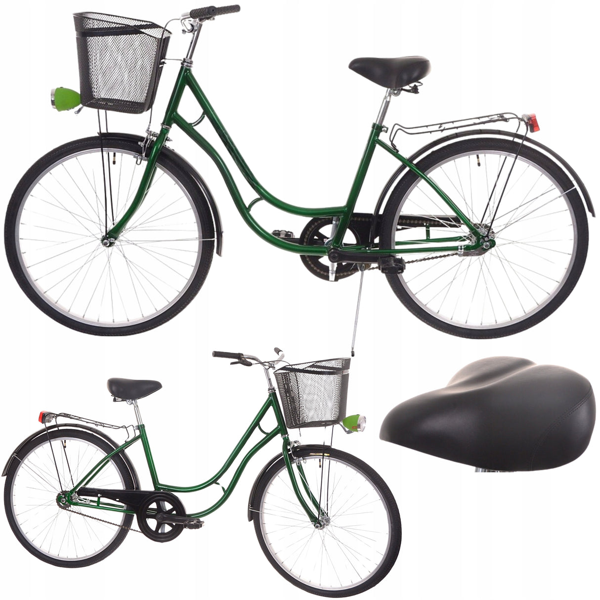 Rower Damski Męski Damka Miejski Retro + Kosz GRATIS Koło 26" Cali WARIANTY
