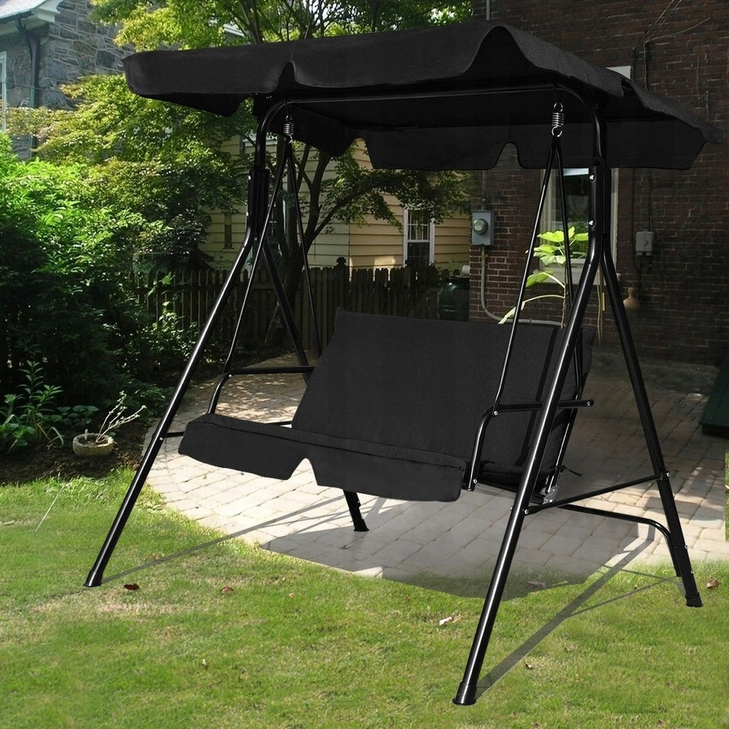 HUŚTAWKA OGRODOWA 2 OSOBOWA BUJANA LEŻANKA Z DACHEM PREMIUM 104x104 cm