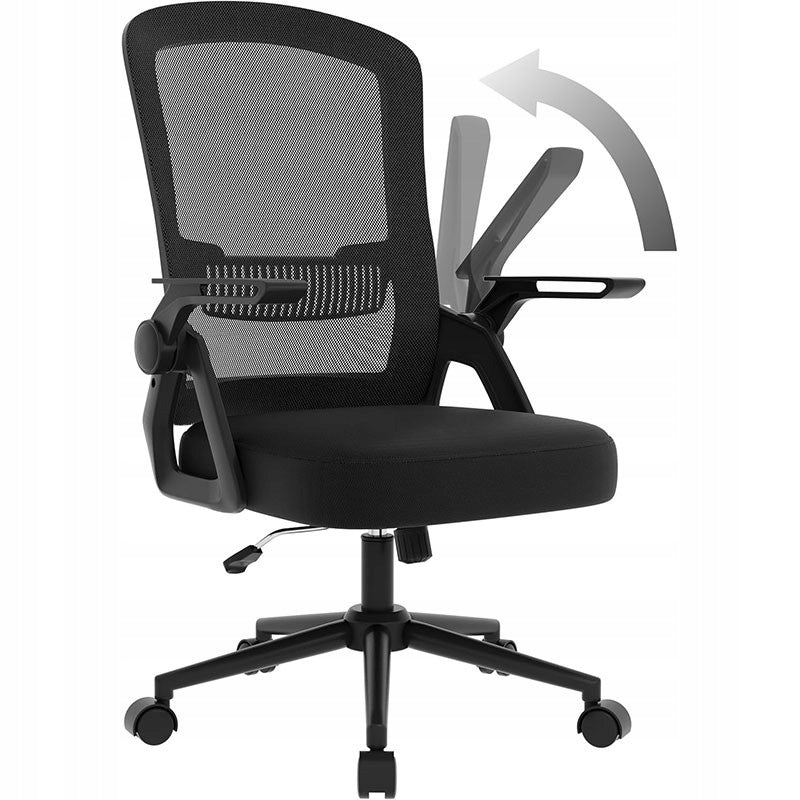 Krzesło Biurowe Ergonomiczne z Wyściełanym Siedziskiem Czarne X24F00K086