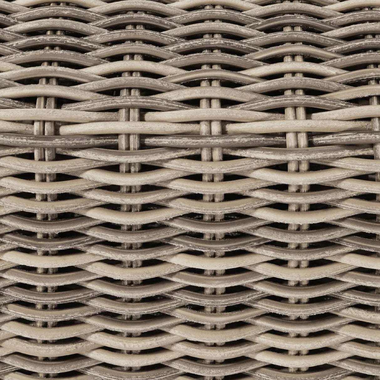 Pufa Ogrodowa Podnóżek Aluminium Technorattan Kolor Nature 77x77x31cm
