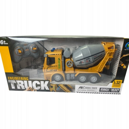 Zdalnie Sterowana Betoniarka Budowlana 35cm Pilot 2.4GHz Efekty Świetlne RC