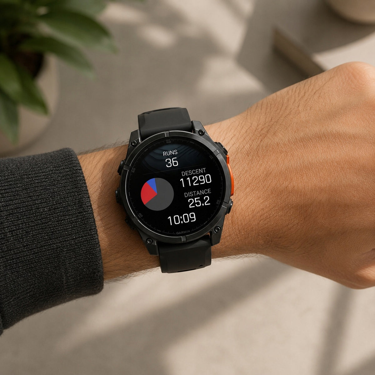 Smartwatch Garmin Fenix 8 47mm AMOLED Czarny Stainless Steel Multisportowy