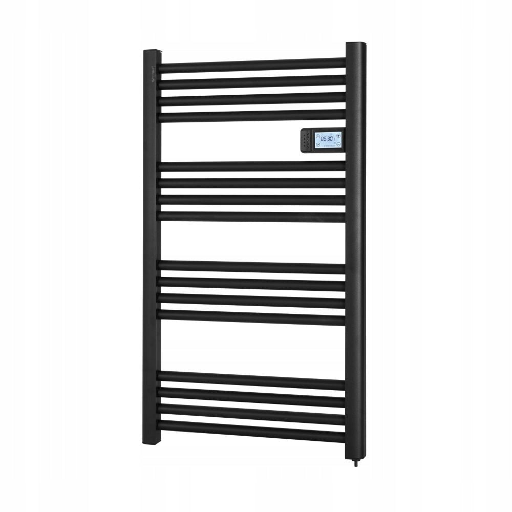 Grzejnik Łazienkowy Aluminium Drabinka Elektryczny Programator Czarny 500 W