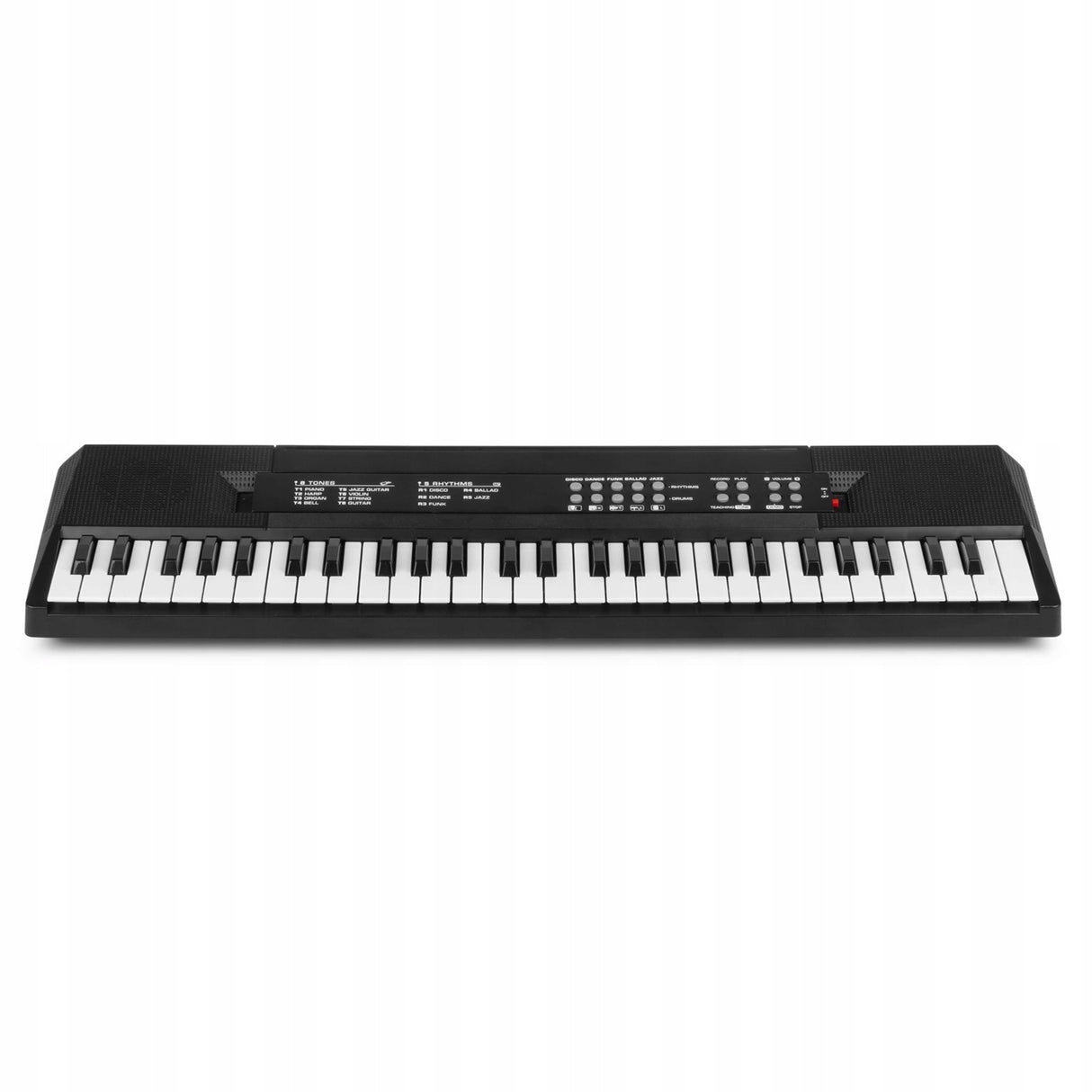 Keyboard z Akumulatorem + Mikrofon 49 Klawiszy dla Dziecka Czarny do Nauki