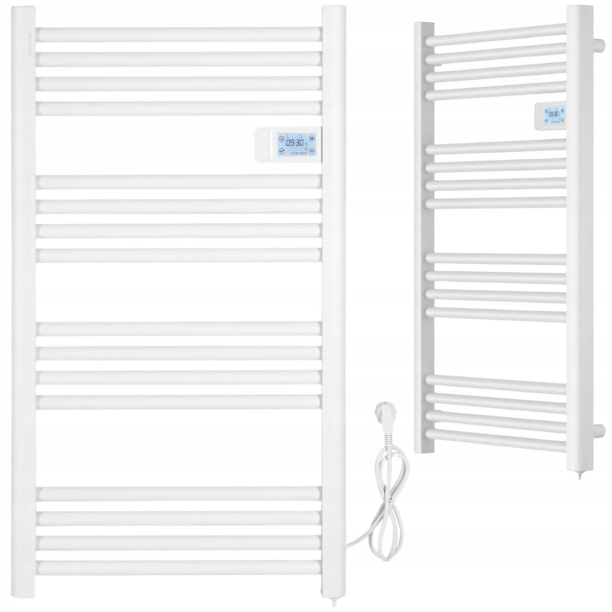 Grzejnik Łazienkowy Elektryczny Drabinka Programator 53x96cm 500W Aluminium