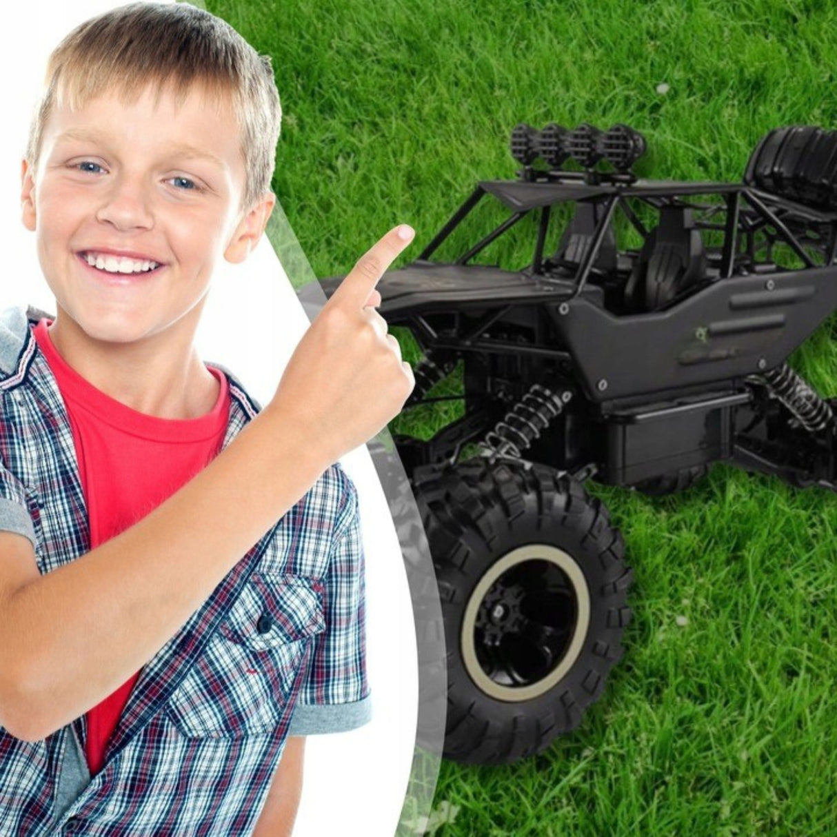 Samochód Terenowy Zdalnie Sterowany Auto RC Metal 1:1 Pilot Duży Napęd 4x4