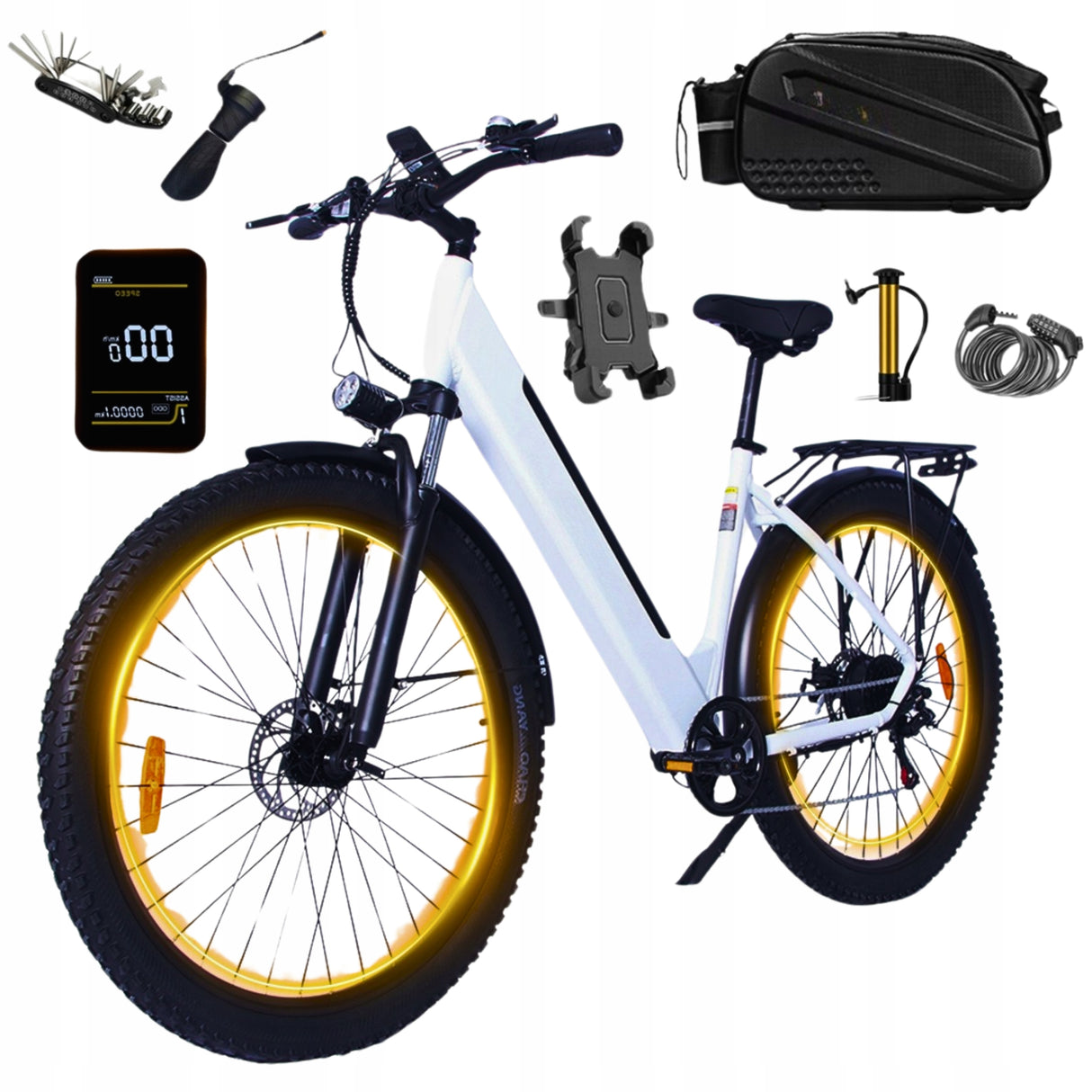 Rower Elektryczny 250W 36V 17.5AH 100 km + Torba GRATIS WARIANTY 29" Cali
