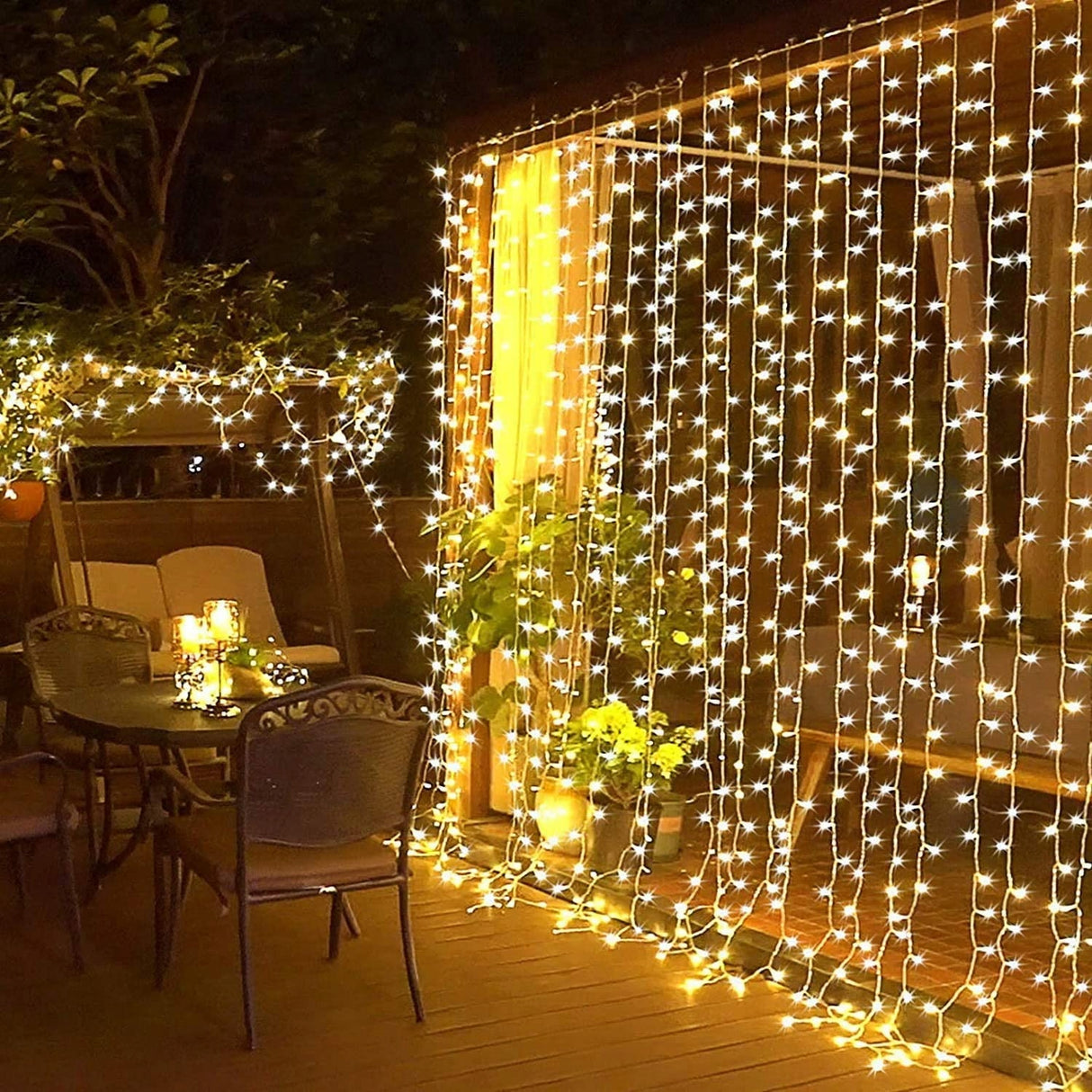 KURTYNA ŚWIETLNA LED 3x3 Lampki x300 Świąteczne Choinkowe Girlanda Na Okno