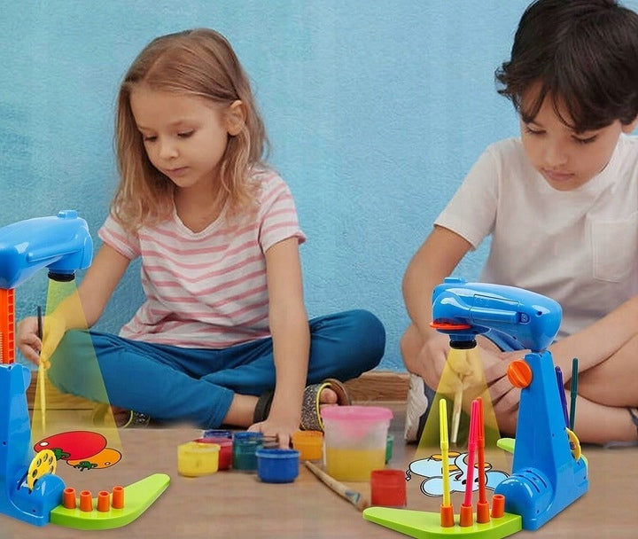 Zestaw Kreatywny Długopis 3d z Filamentami + Projektor do Rysowania 2w1
