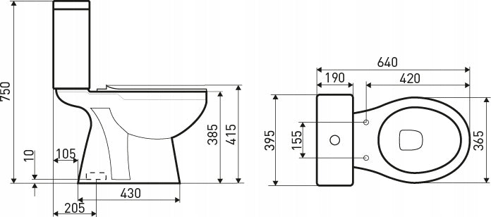WC Kompakt Odpływ Poziomy Deska C-clear Kompletny Zestaw do Łazienki Biały